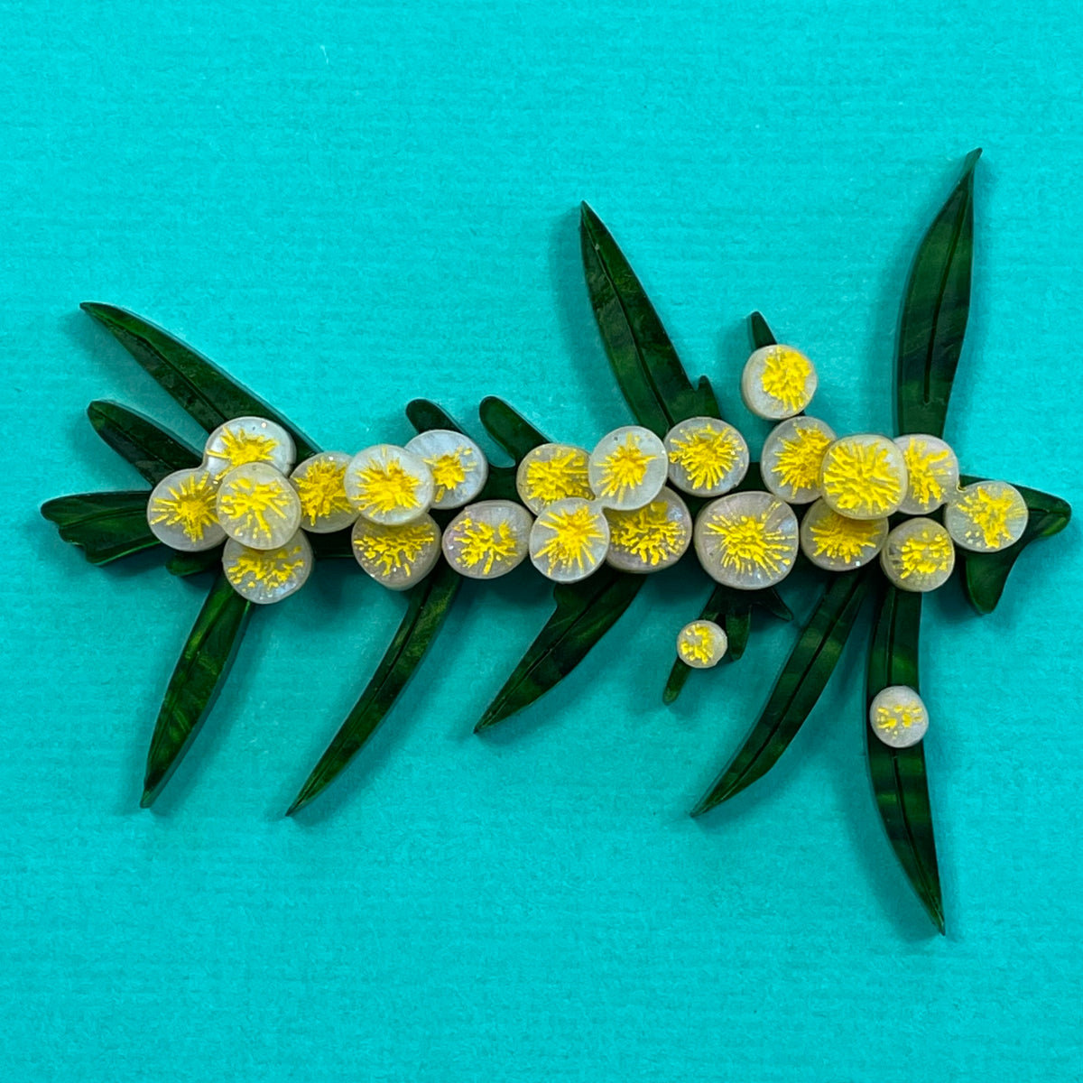 Golden Wattle Brooch Wintersheart