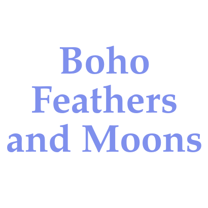 Boho Feathers and moons