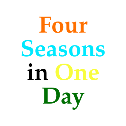 Four seasons in one day