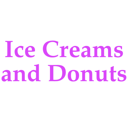 Ice creams and donuts