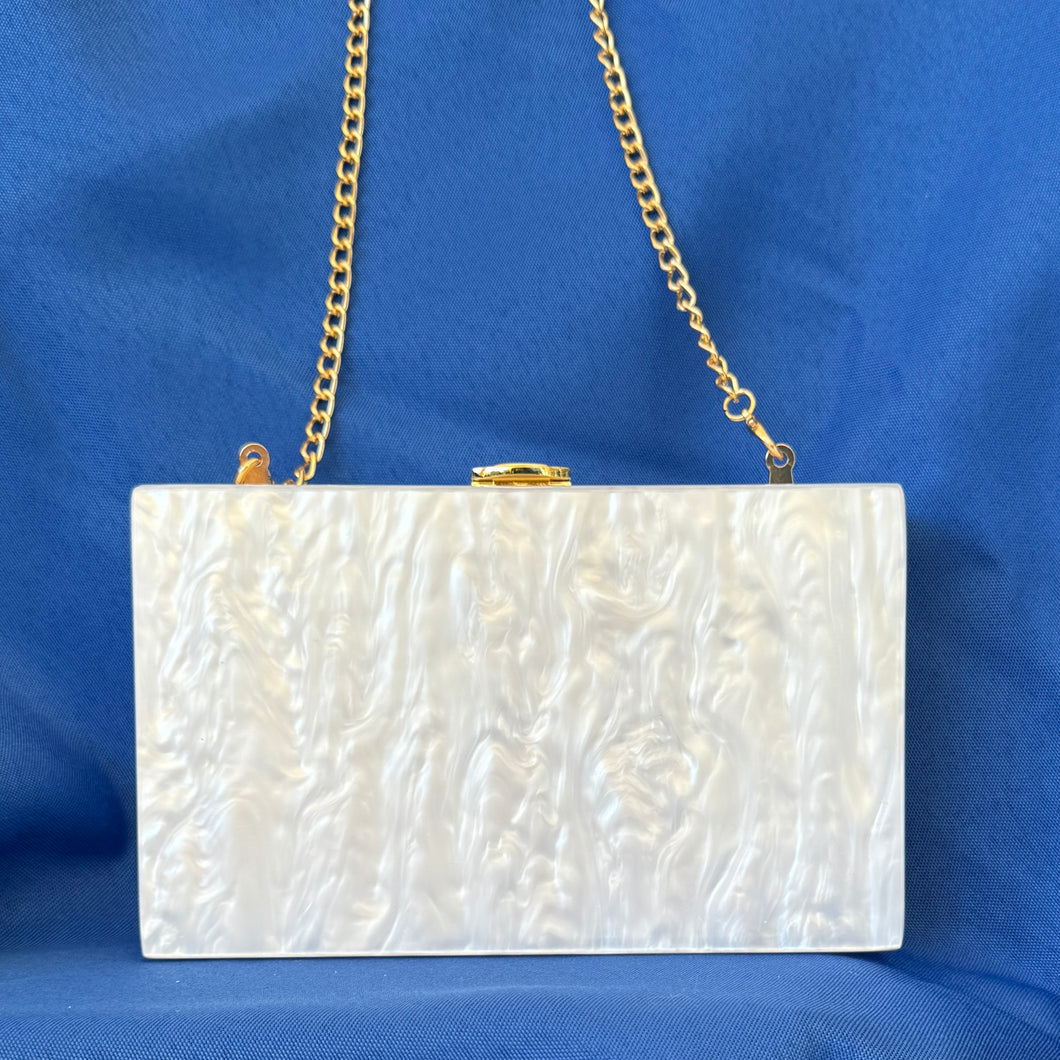 White - Evening Clutch