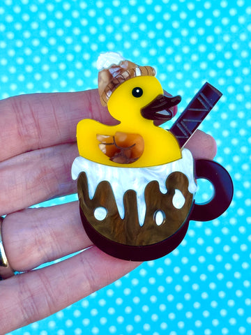 Hot chocolate ☕️  Ducky - Brooch