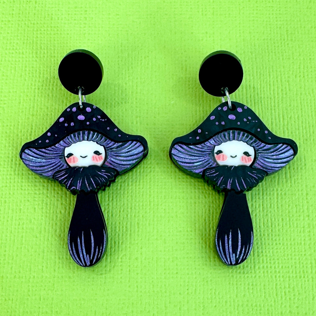 Ebony Velvet - earrings