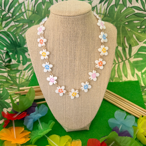 Tropical flower - necklace