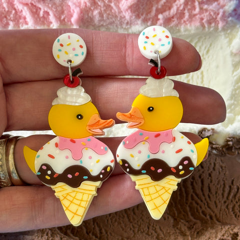 Ice cream🍦 Ducky - earrings