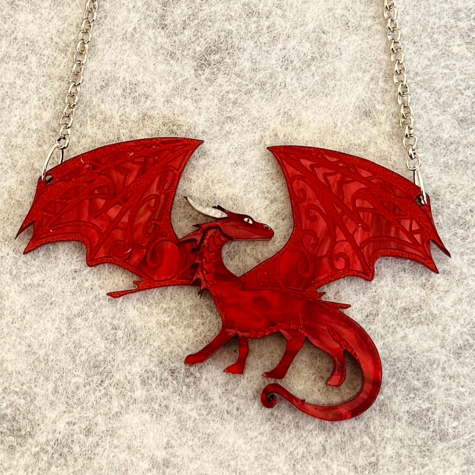 Red Dragon - necklace