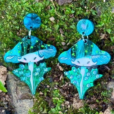 Jade Moss - earrings