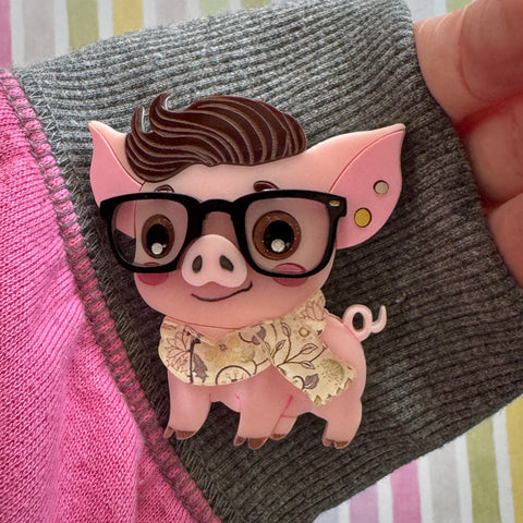 Alex the pig 🐖 brooch - Brooch