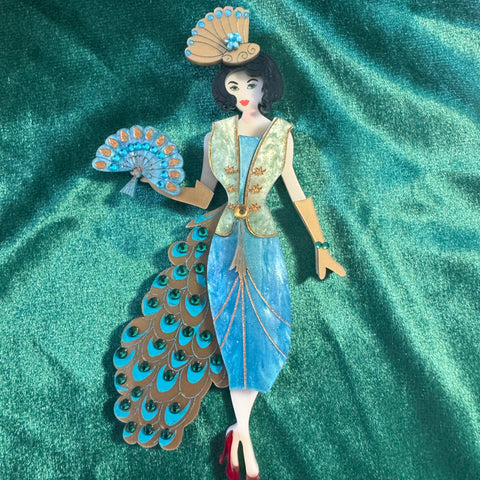 Peacock outfit - Gloria doll clothes