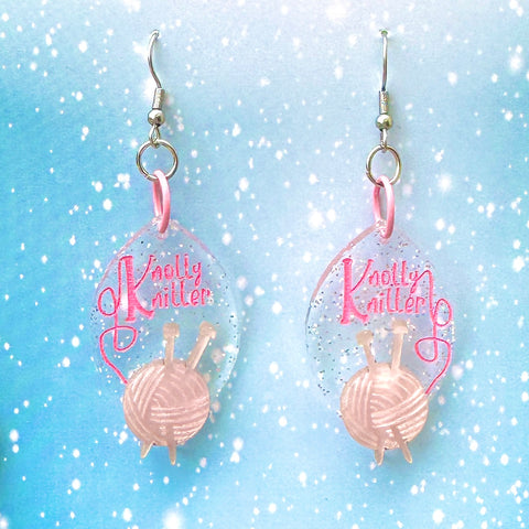 Knolly Knitter - earrings