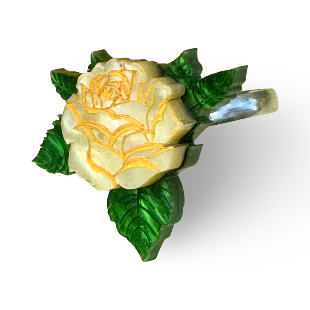 Yellow rose - ring