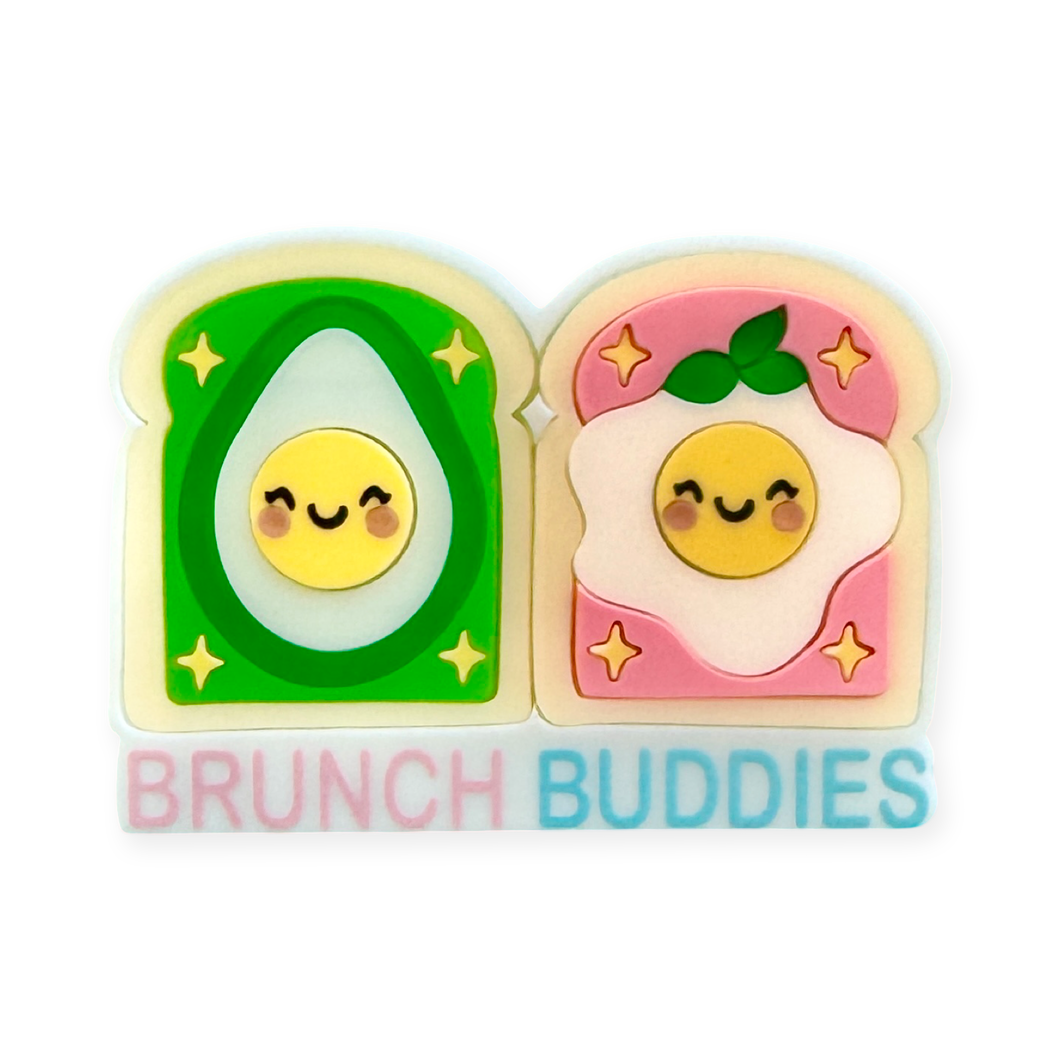 Brunch buddies  - Brooch