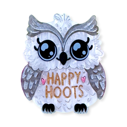 Happy Hoots  - Brooch