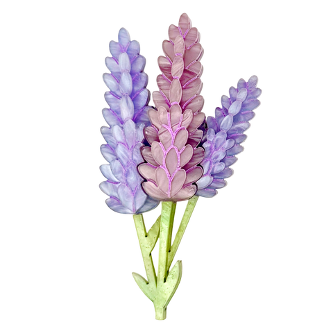 Lavender Sprig - brooch