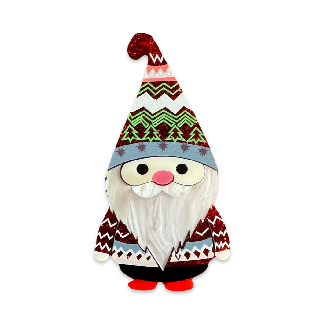 Gnome Santa  2023 - brooch
