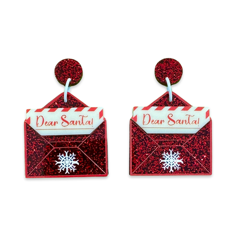 Santa letter - earrings