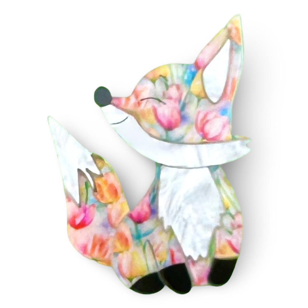 Tulip Fox 🦊 - Brooch