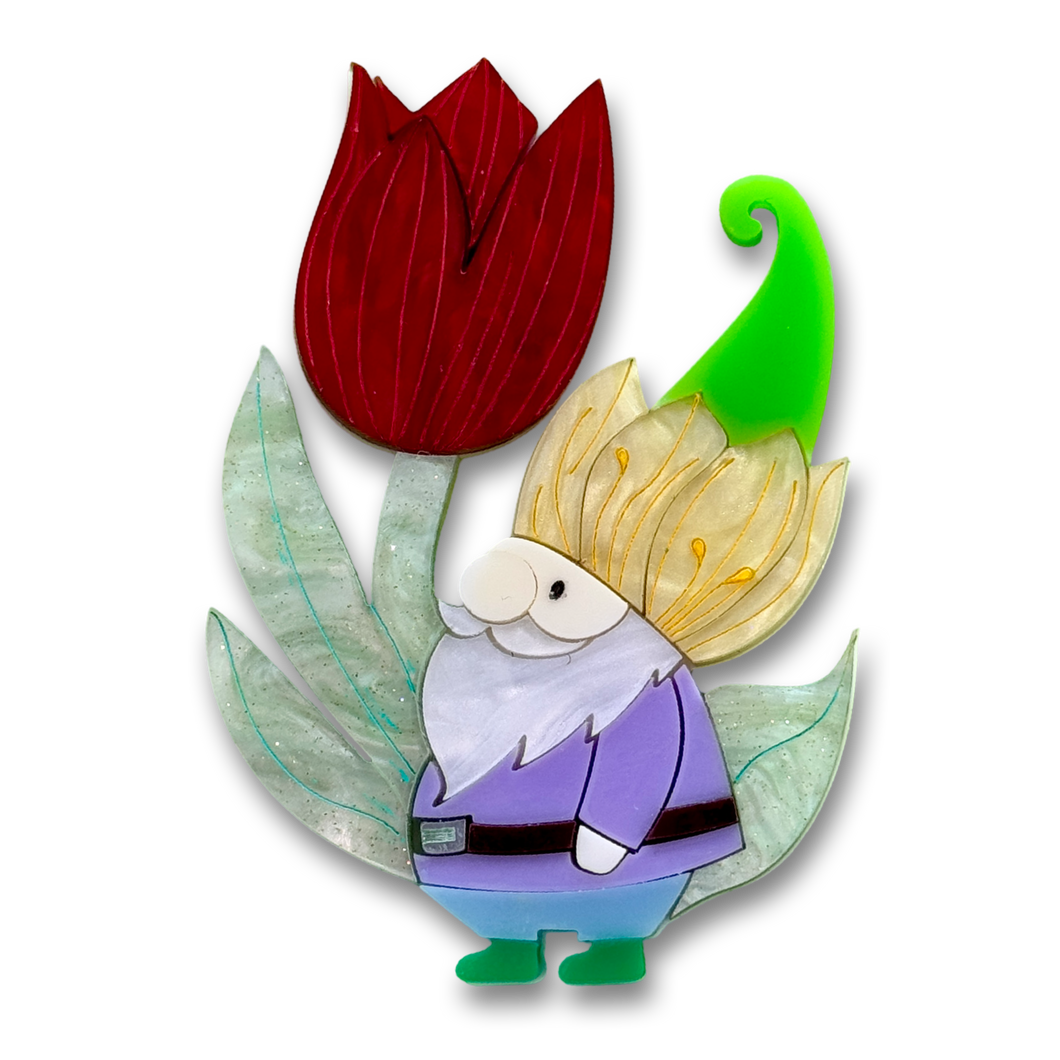 Oscar the Tulip Guardian – Brooch