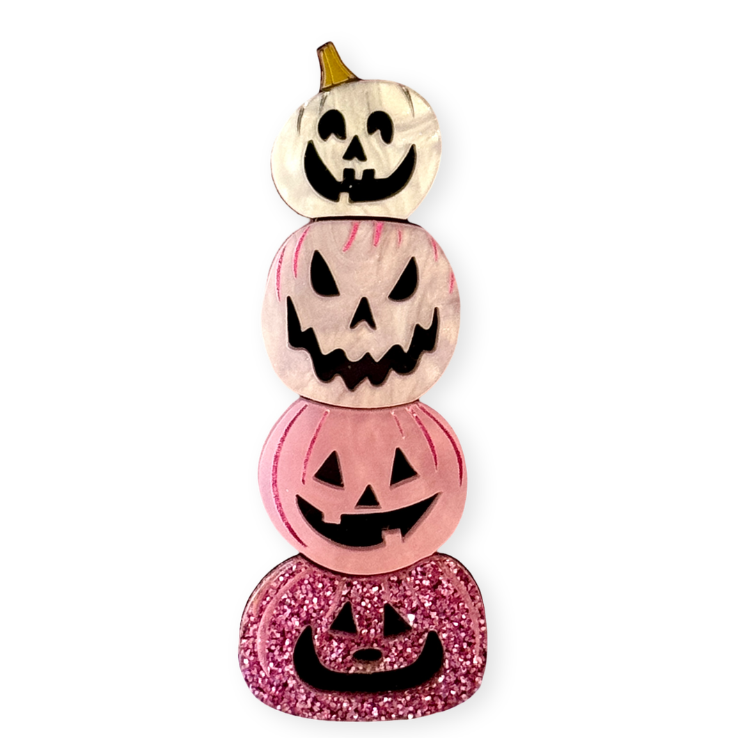 Pink pumpkin 🎃 - Brooch
