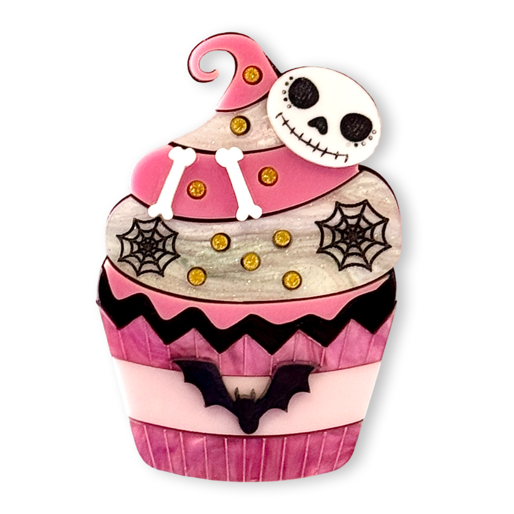 Pink Halloween 🎃 cake - Brooch