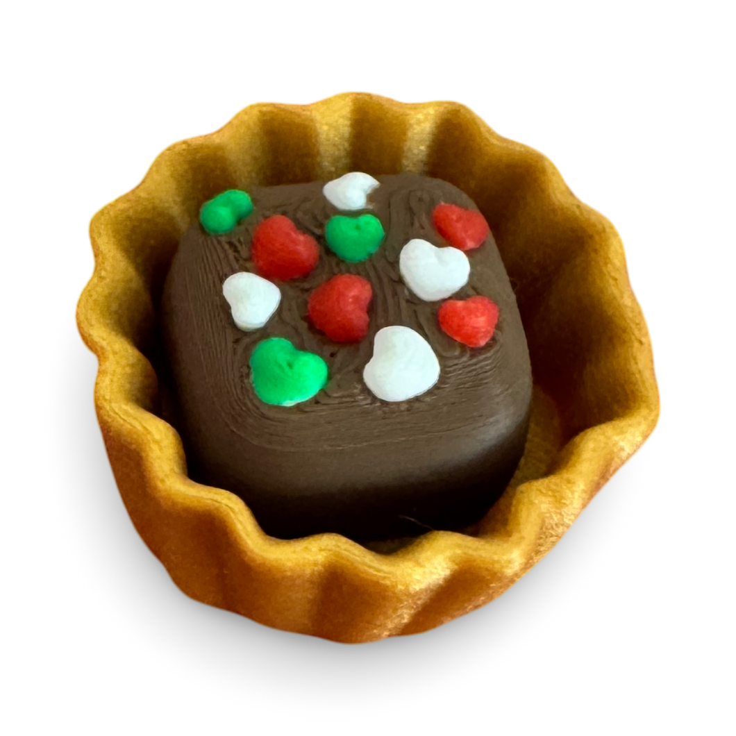 Single chocolate hearts - clicker