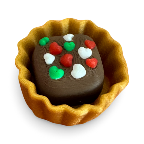 Single chocolate hearts - clicker