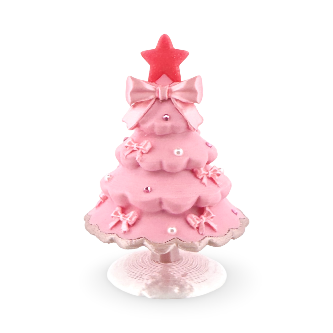 Pink Christmas tree - Figurine
