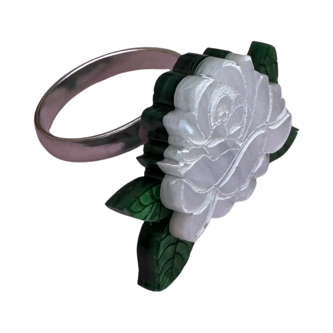 White rose - ring