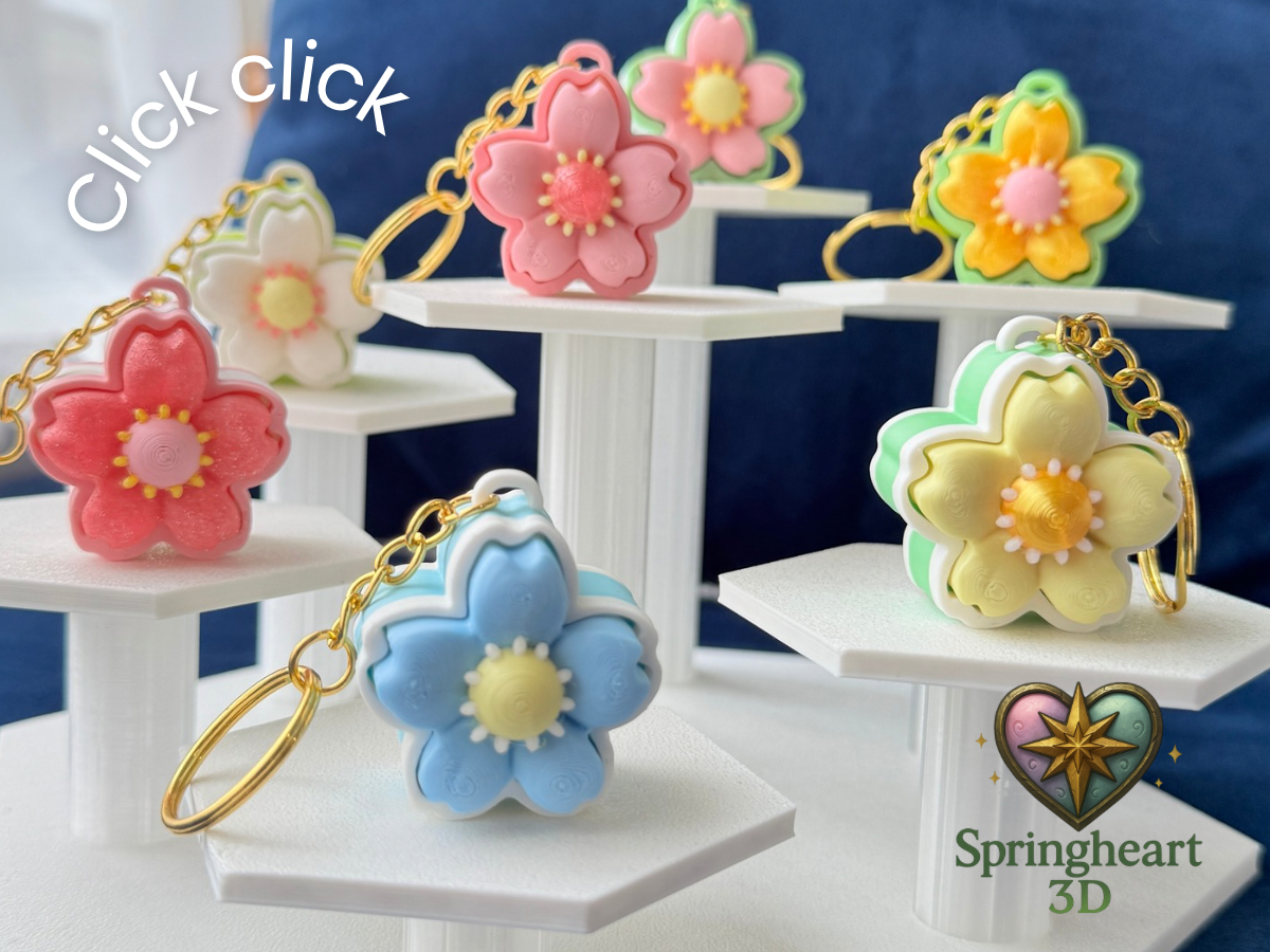 Pink Sakura flower - clicker – Wintersheart