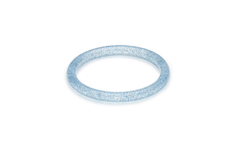 Narrow Powder Blue Glitter Bangle Smaller Maiden