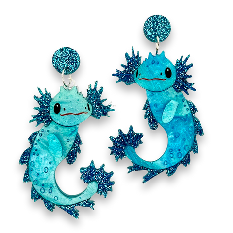 Squish Axolotl  - earrings