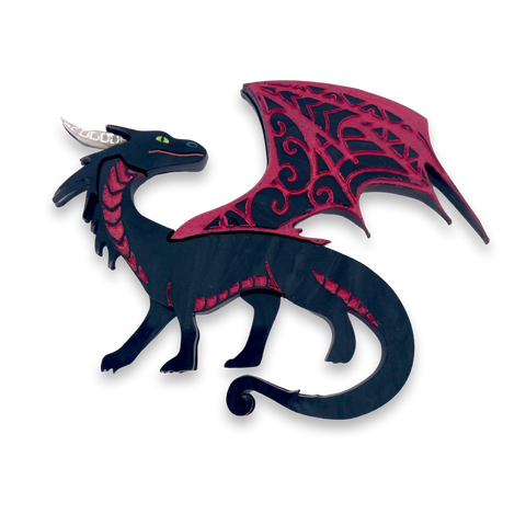 Black Dragon - Brooch