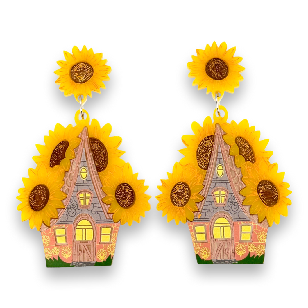 Sunflower cottage 🌻 - earrings by