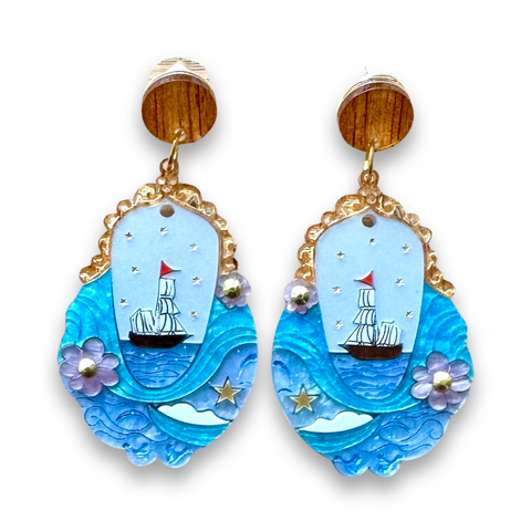 Tall ship 🌊 - earrings