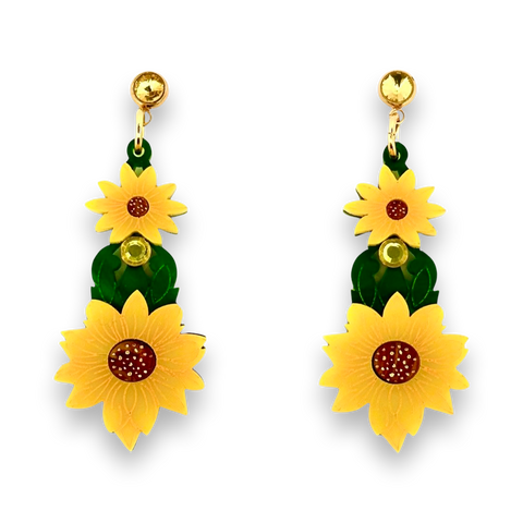 Sunflower art deco 🌻 - earrings