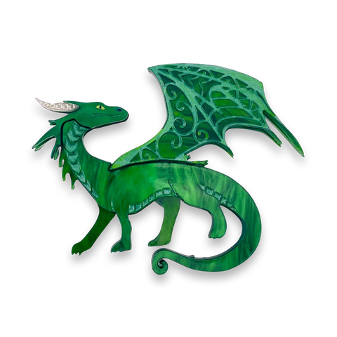 Green Dragon - Brooch