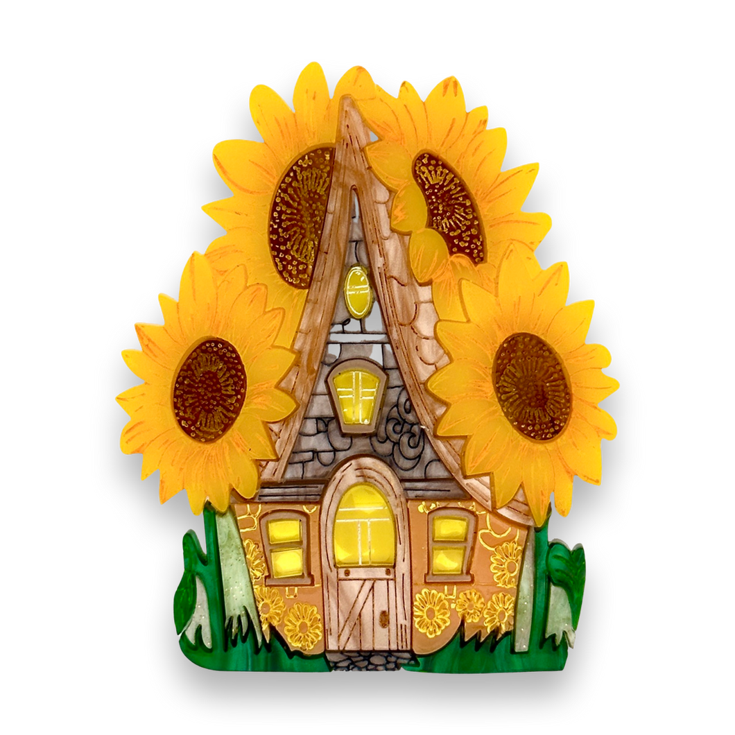 Sunflower cottage 🌻 - brooch