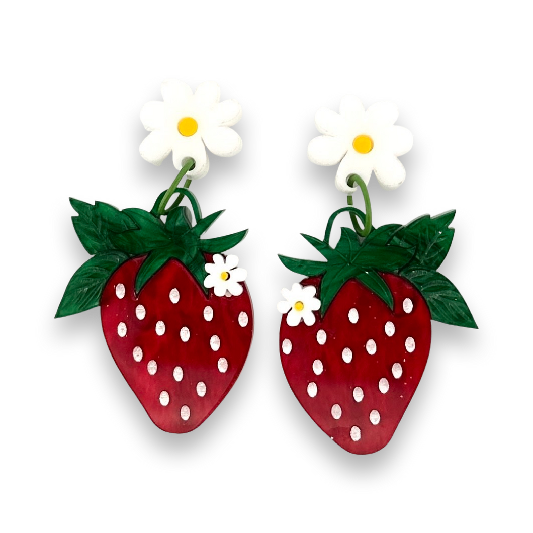 Strawberry drop 🍓 - earrings