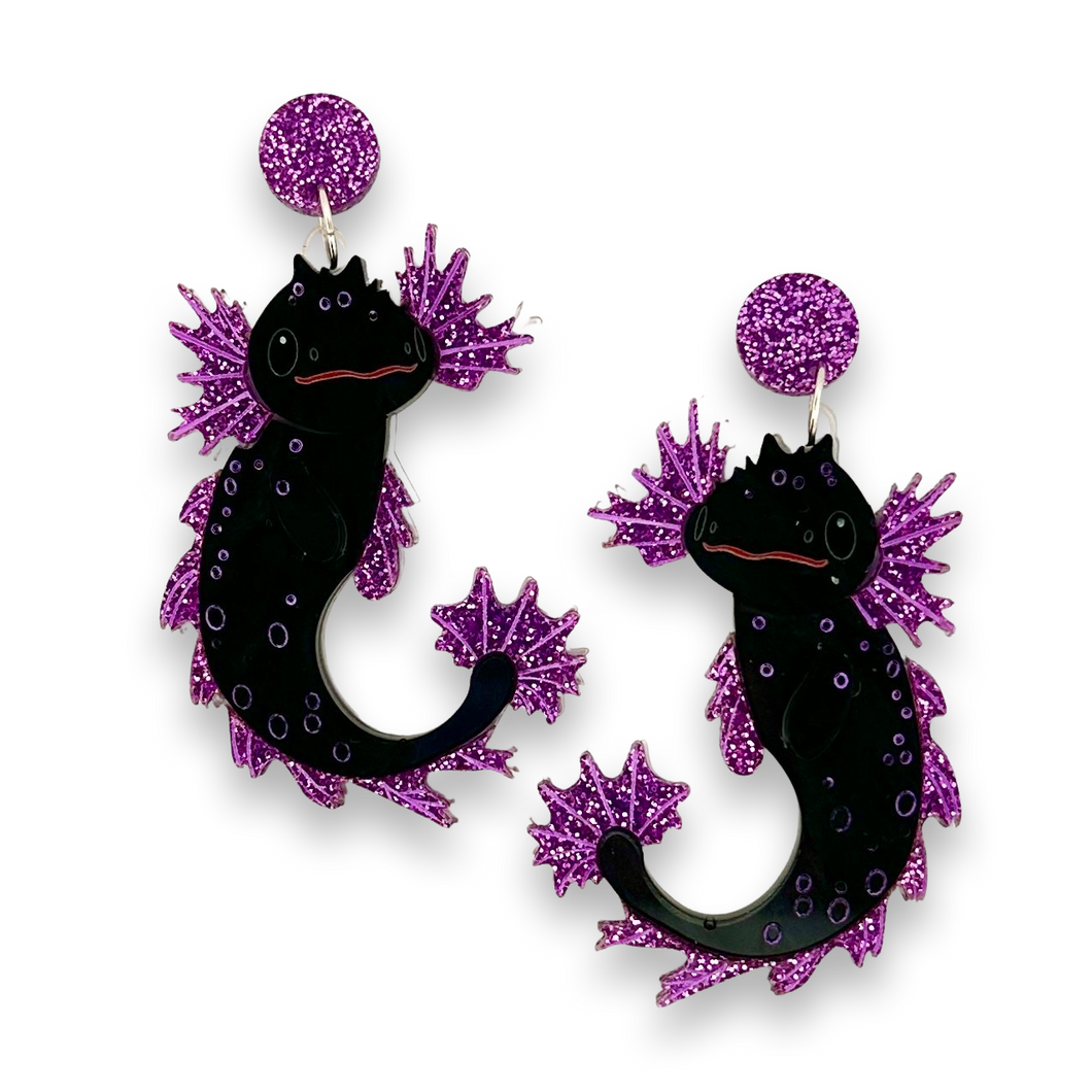 Muffin Axolotl  - earrings