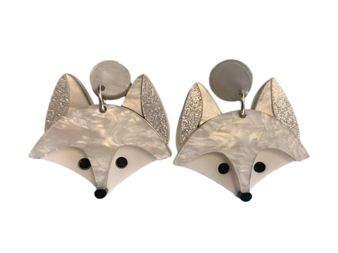 Arctic Fox earrings
