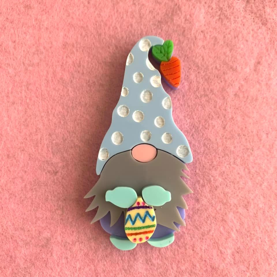 Easter Gnome - Brooch