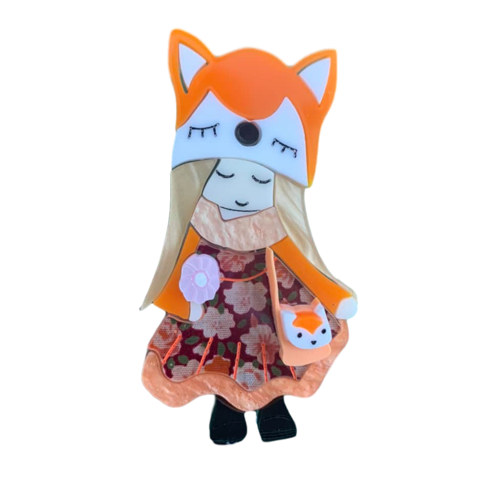 The Fox girl  🦊 brooch