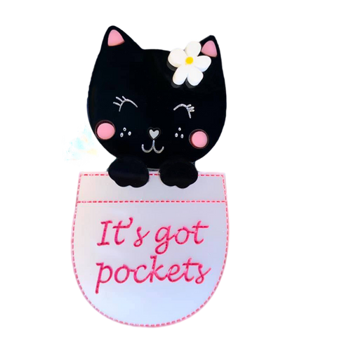 Pocket Kitty - Brooch