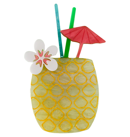 Pineapple Cocktail - Brooch