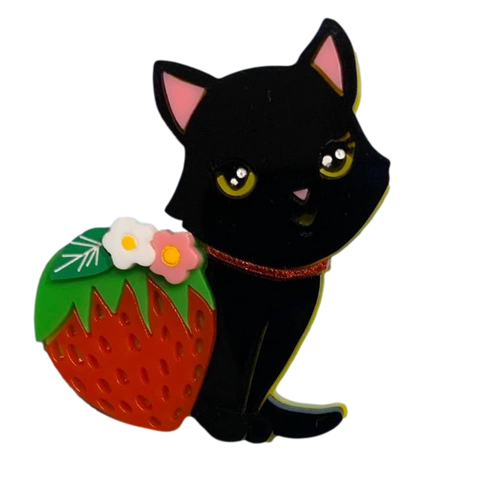 Black Strawberry Kitty