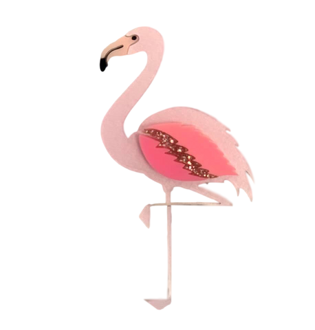 Pink flamingo - Brooch