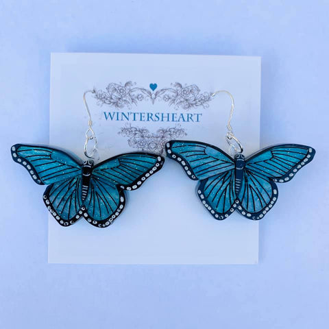 Blue Butterfly - Earrings