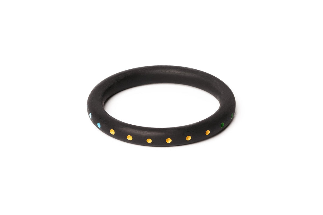 Narrow Black Matte Bangle Smaller Maiden