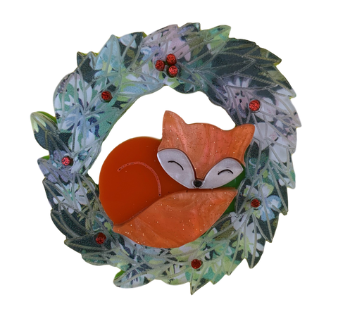 Abby Christmas Wreath - Brooch