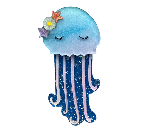 Bubbles the Jelly Fish - Brooch